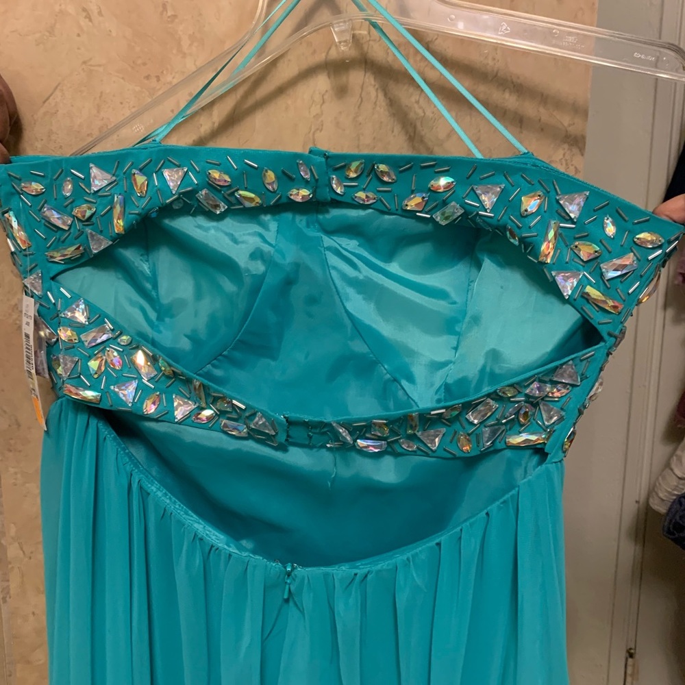 Teal wedding dress, never worn